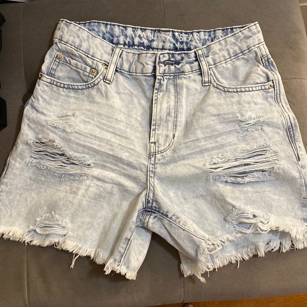 Light Wash Denim Shorts
